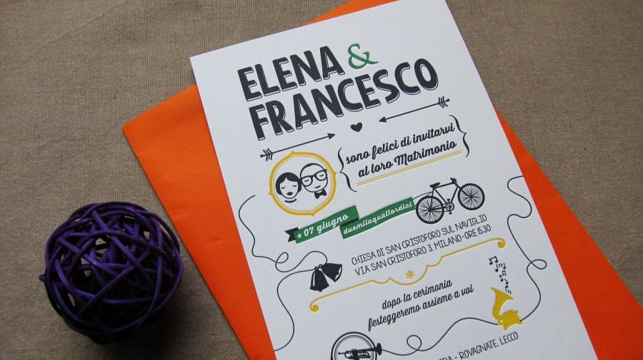 Invitación de boda Francesco & Elena