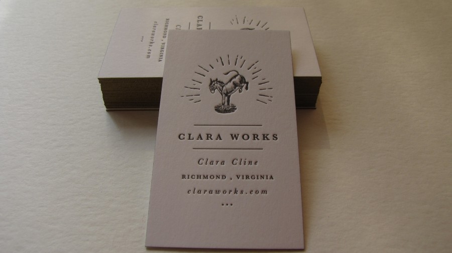 Tarjetas de visita Clara Works