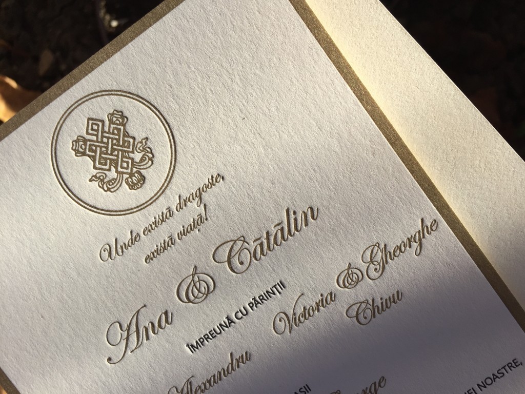 Invitación de boda Ana & Catalin