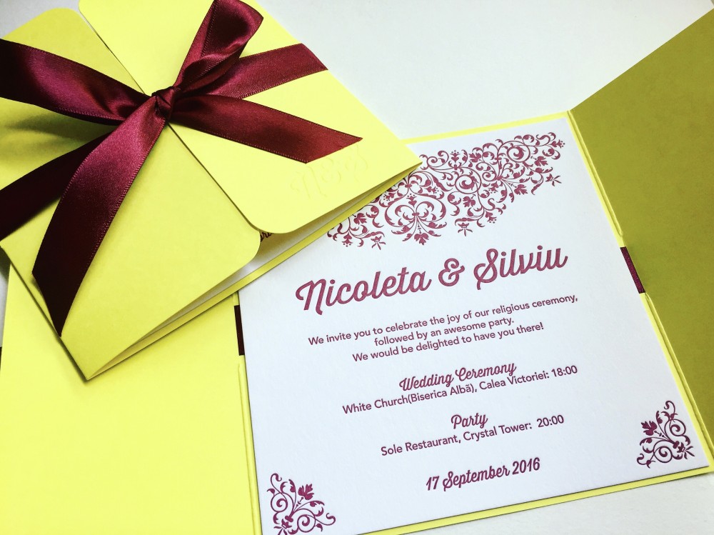 Invitación de boda Nicoleta & Silviu