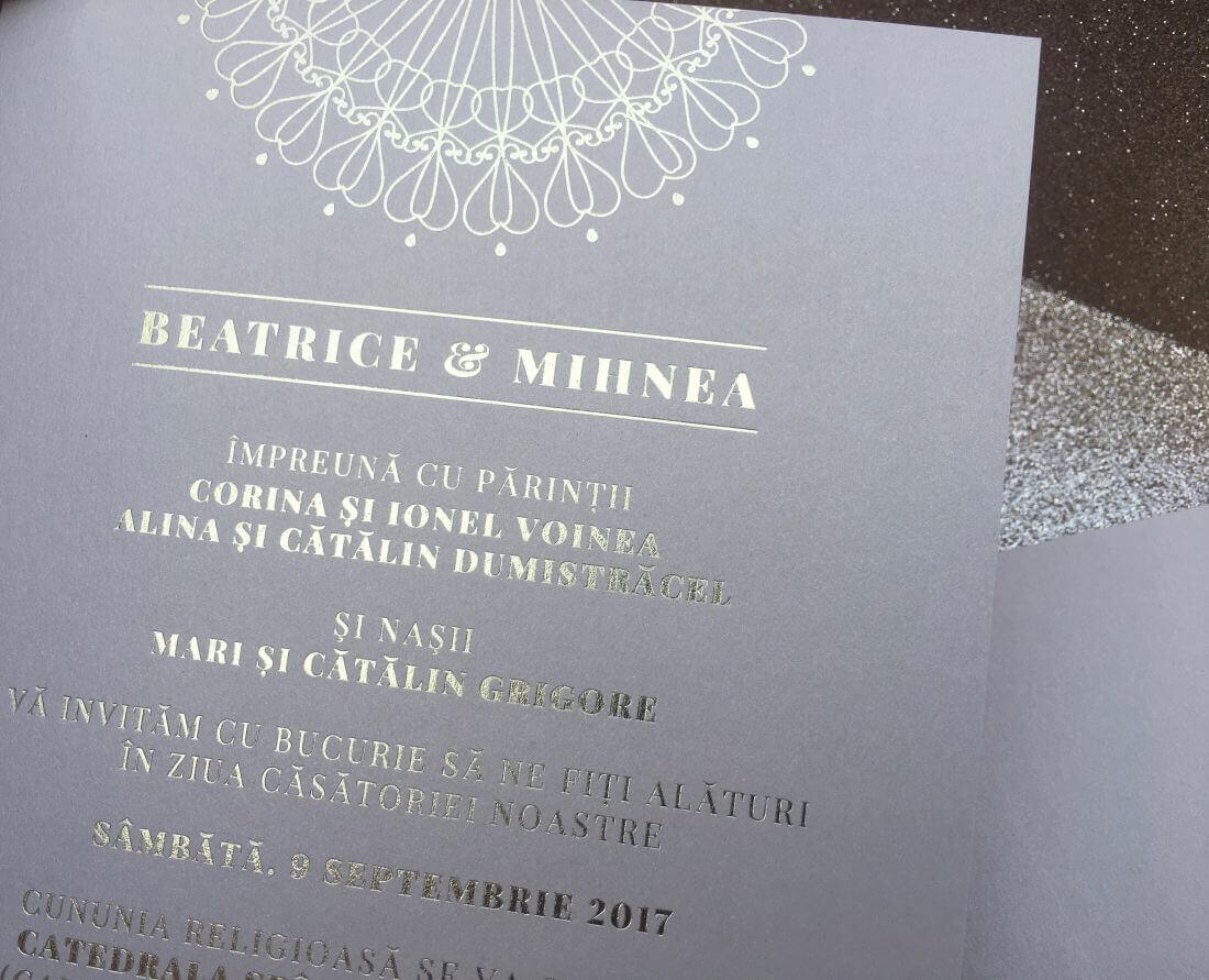 Invitatii Nunta Ink Paper Art Beatrice & Mihnea - 1100px - 3